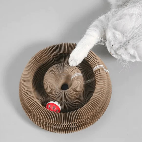 Accordion Cat Scratch Board Toy